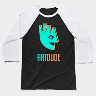 YourArtDude Logo In Green And Orange Baseball T-Shirt